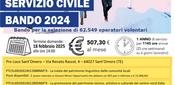 Servizio Civile Universale – Bando 2024